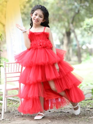 Girls Embellised Party Gown-3-4Y