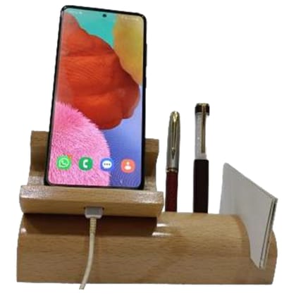 Shayona Wooden Mobile Stand , For Office Desktop DW 1202