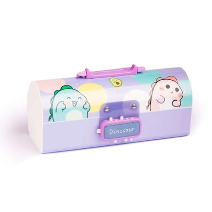 Pink Dino Pencil Jumbo Box-Purple