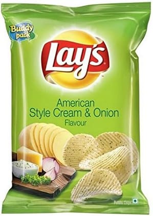 Lays American Style Cream &Onion, 50 Gram