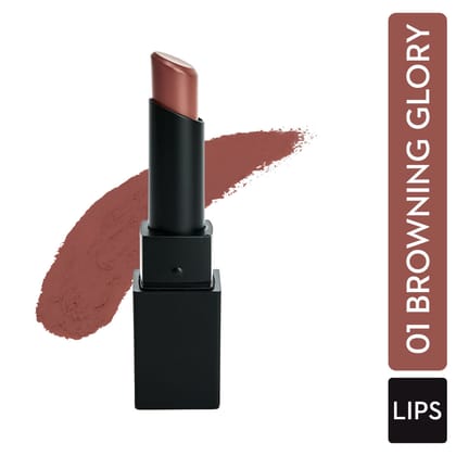 SUGAR Nothing Else Matter Longwear Lipstick - 01 Browning Glory (Caramel Nude) (3.2g)