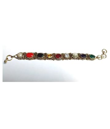 Hoseki  NAVRATNA GEM STONE WRIST BRACELET Single