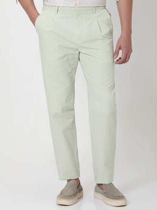 Relaxed Tapered Fit Seersucker Trouser