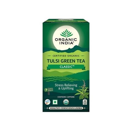 Organic India Classic Tulsi Green Tea, 25 Units Box