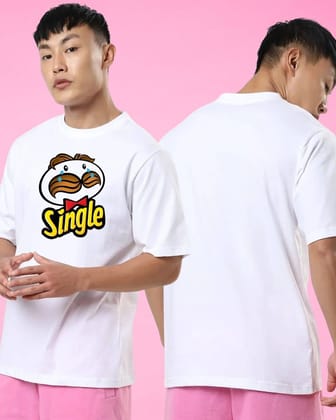 Single White Oversized Tshirt-S