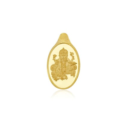 Dvara SmartGold Gold Coin Oval Ganesh (22K) 2 Gms