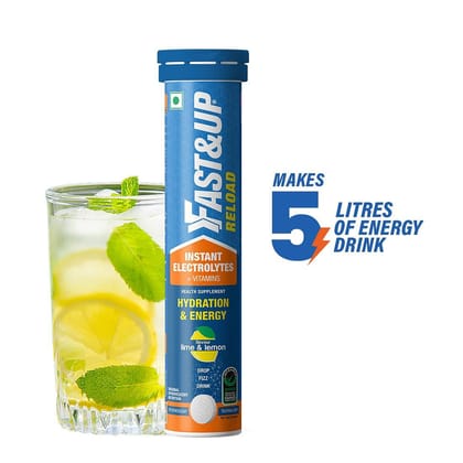 Fast  Up Reload Electrolytes for Energy  Hydration Sports Drink LimeLemon 20 Tablets Energy Drink 20 Lime  Lemon Flavored-Fast & Up Reload (Electrolytes) for Energy & Hydration Sports Drink, Lime