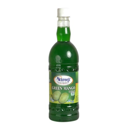 Shreeji Green Mango Syrup Mix with Water / Soda for Making Juice 750 ml