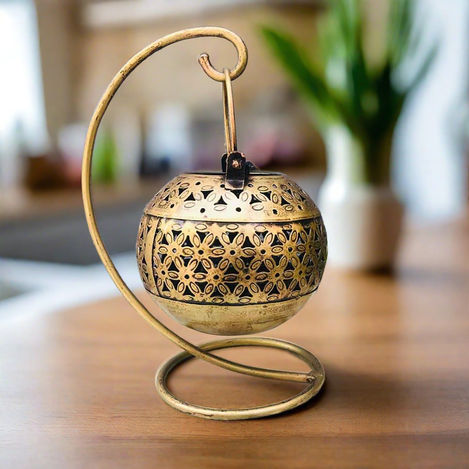 Candle Holder Stands Hanging | TeaLight Holders | Wall Mount Tea Light Candle Stand - Metal - For Home, Table, Living Room, Dining room, Bedroom Decor | For Diwali Decoration & Gifts - 10 Inch