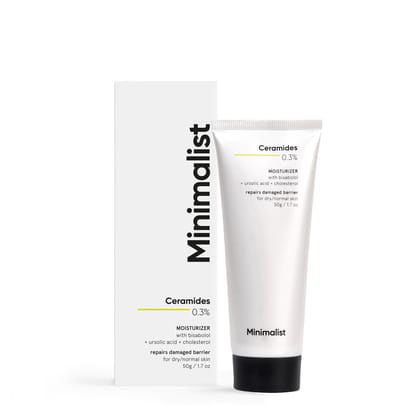 Minimalist 0.3Percentage Ceramide Barrier Repair Moisturizing Cream For Dry Skin (50g)