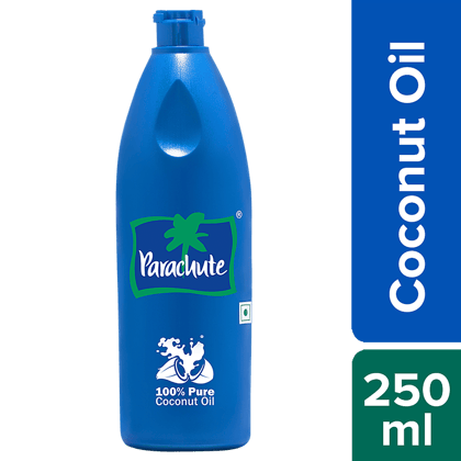 Parachute Coconut Oil - 100% Pure, 250 Ml Bottle