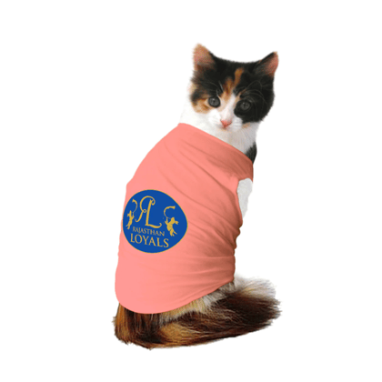 Ruse IPL Rajasthan Loyals Printed Tank Jersey for Cats Salmon-M