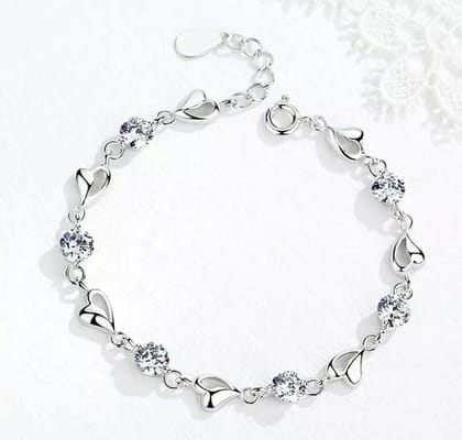 Silver Bracelet For Women and Girls Silver Bracelet