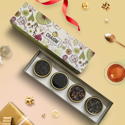 Elixir | Tea Gift Set | 4 Herbal Tea Flavours | 50 Cup Tea