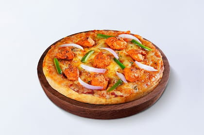 Chicken Tikka Overload & Capsicum Pizza