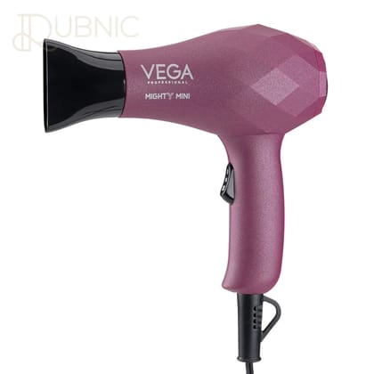 Vega Professional Mighty Mini Hair Dryer Burgundy - Compact and Powerful