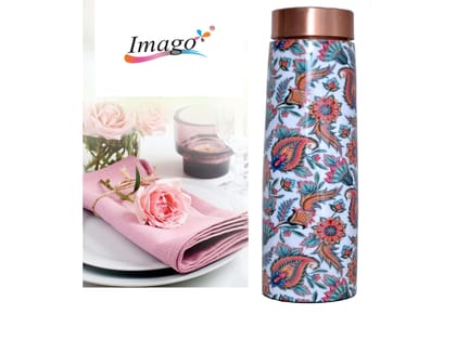 Imago Tower White Flower Copper Bottle 1L