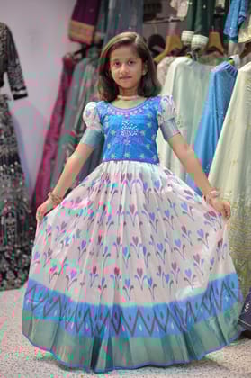 Presenting New Designer Ethnic Kids Collection - Aarvi-White / 1 yrs