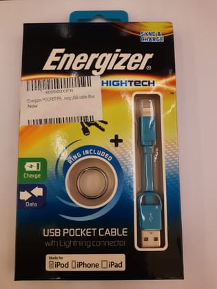 Energizer Lightining Pocket Cable 8cm-Blue