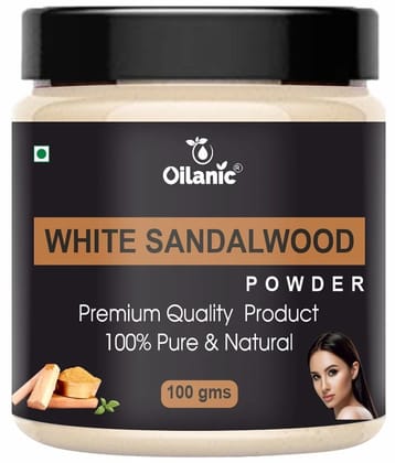 Oilanic Natural White Sandalwood Powder For Haircare Face Mask Masks 100 gm