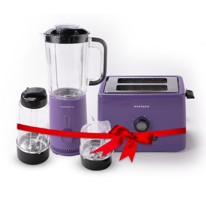 The Better Home FUMATO Sandwich Maker, 3-in-1 Mixer Grinder Blender Set, Housewarming/Wedding Gifts, 1-Year Warranty, Purple.-The Better Home FUMATO Sandwich Maker + 3 in 1 Mixer Grinder Blender 