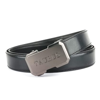 Hemener Men Taurus Buckle Black Genuine  Leather Belt-28