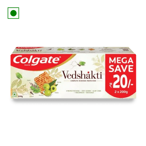 Colgate Swarna Vedshakti Toothpaste, 400 gm Box