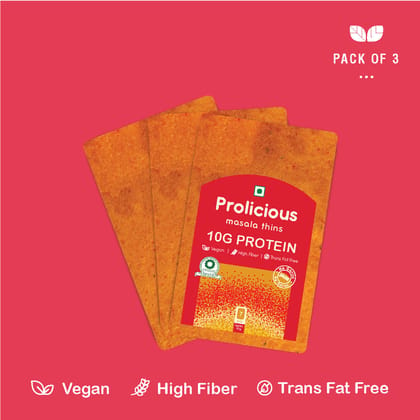 PROLICIOUS MASALA THINS KHAAKRA 50GM