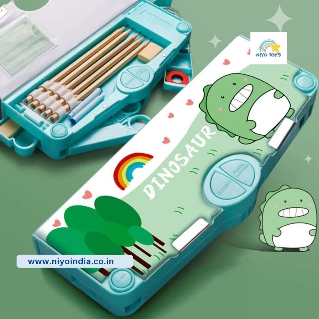 Pencil Box for Kids, Space/ Dino  Pencil Box-Dino