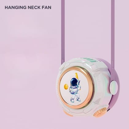 Neck Hanging Fan Space-Purple