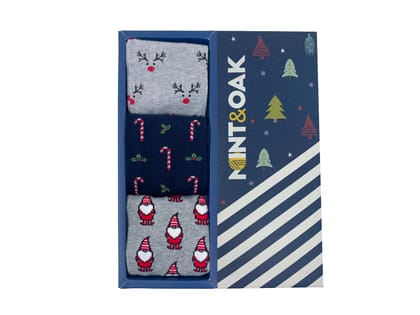 Giftbox of 3 - Joyful Jingle Socks For Men