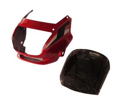 Headlight Visor Fit For Hero Super Splendor New Model Candy Blazing Red