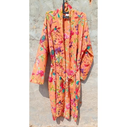 Kimono Bath Robes/ Night Suit - orange