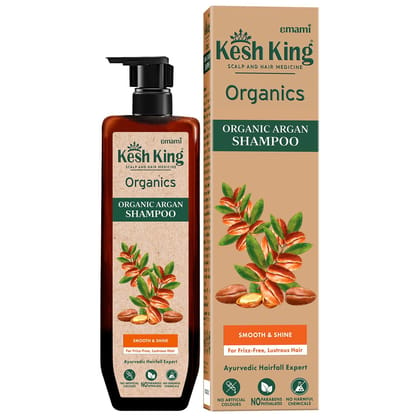 Kesh King Organics - Organic Argan Shampoo for Smooth Shiny Hair