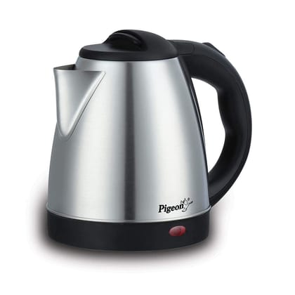 Pigeon 1.5L Hot Electric Kettle, Stainless Steel, 1500W (Silver)