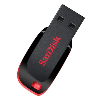 Sandisk Cruzer Blade 128Gb Usb 2.0 Pen Drive-Sandisk Cruzer Blade 128Gb Usb 2.0 Pen Drive