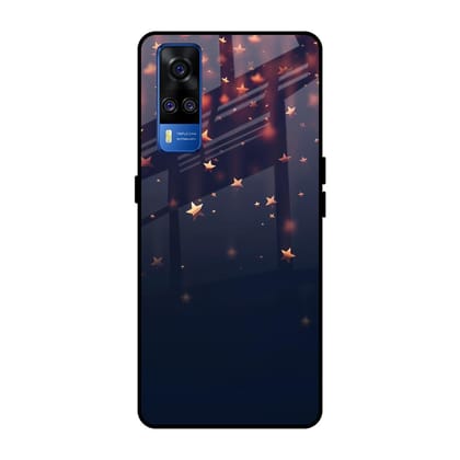 Falling Stars Glass Case For Vivo Y51 2020