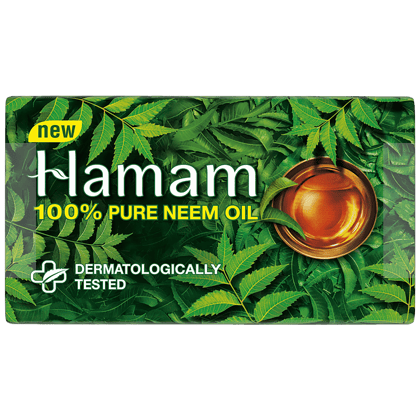 Hamam Pure Neem Oil Soap Bar, 100 G