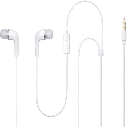 Celljoy Orginal Ehs64 Wired Earphone with Mic Wired  (White, In The Ear)