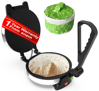 Enem Stainless Steel Roti Maker, with Free Roti Pouch