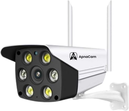 ApnaCam WiFi IP 3MP Wireless Waterproof Color Night Vision Two-Way Audio Cloud Storage Outdoor Bullet Security Camera