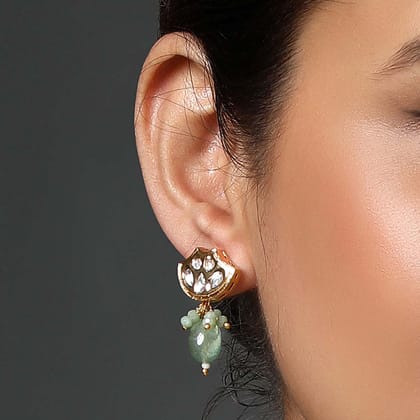 Kundan Dangling Earrings - HRER 165