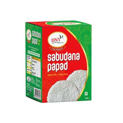 DNV Foods Sabudana Papad, 100 gm