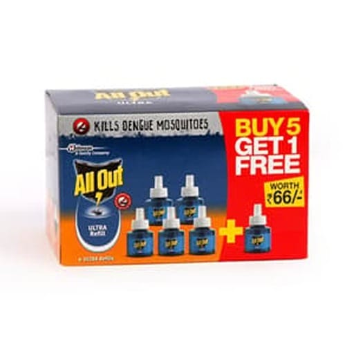 All Out Ulra Power+ Fan 6 Refills 270 ml