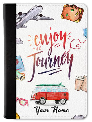 Enjoy The Journey Custom Passport Wallet