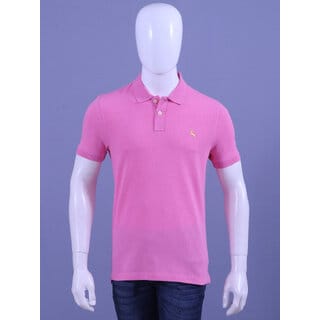 REDLINE MENS PINK EMBROIDERED POLO T-SHIRTS