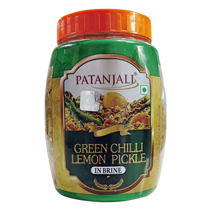 GREEN CHILLI LEMON PICKLE 500 GM