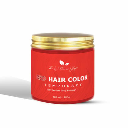 RUBY RED TEMPORARY HAIR COLOUR (NO BLEACH, NO DYE, NO DAMAGE)-100g