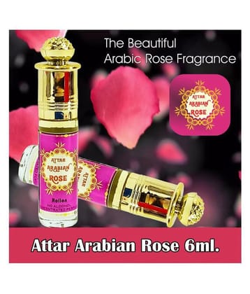 INDRA SUGANDH BHANDAR Attar Arabian Rose 6 ml. Premium Rose Fragrance 24 Hours Long Lasting Attar For Men And Women