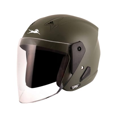 TVS Helmet Half Face Green L